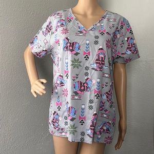 Disney Winter Eeyore Scrubs